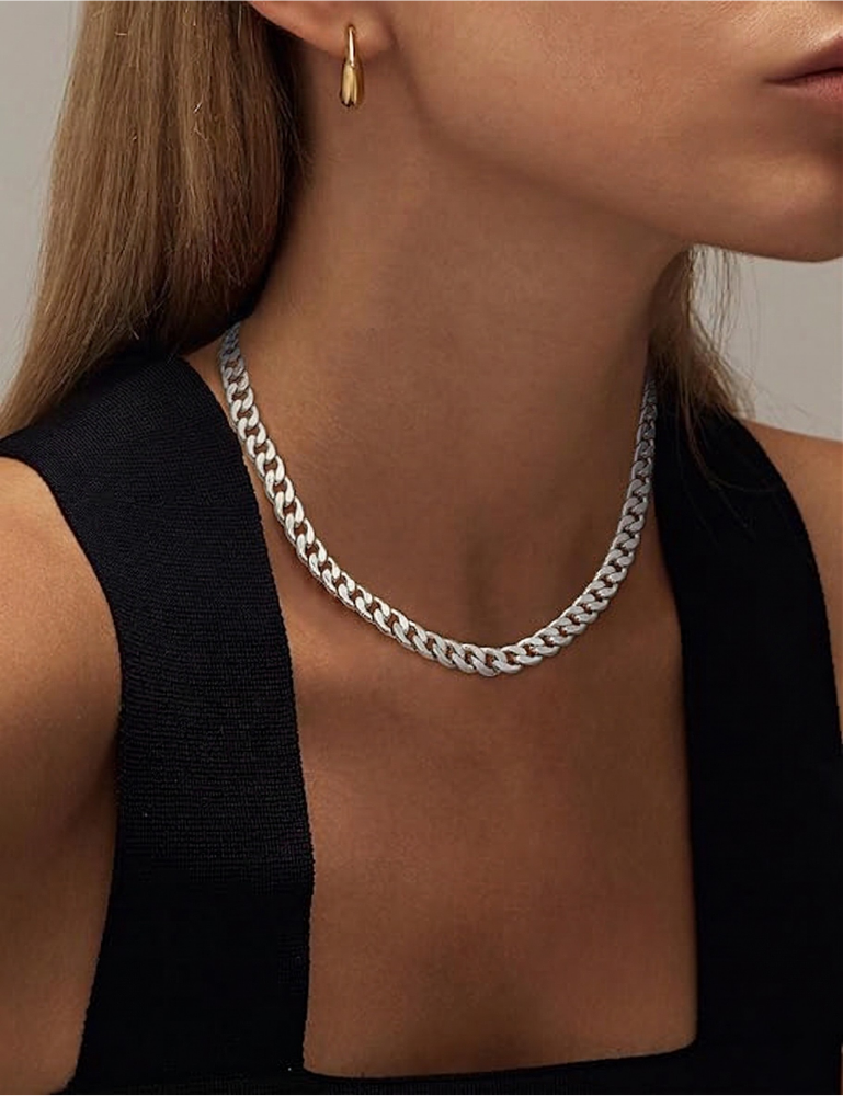ESTRELLA | Collar Chunky de Eslabones Cubanos Oro