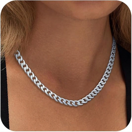 ESTRELLA | Collar Chunky de Eslabones Cubanos Oro