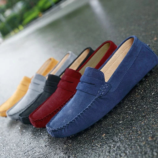 Mocasines casuales de ante