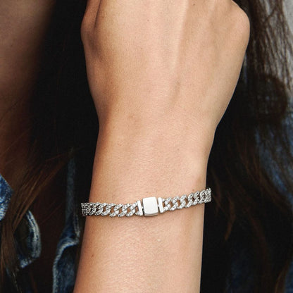 REALISTIC | Pulsera Cubana Pavé Oro