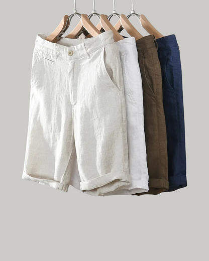 Pantalones cortos de lino Lisbo