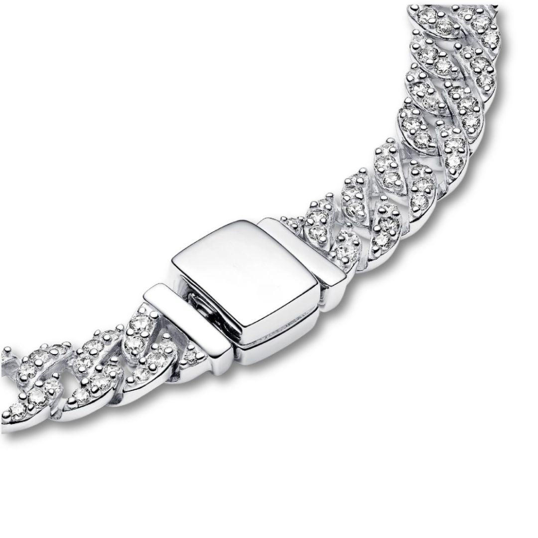 REALISTIC | Pulsera Cubana Pavé Oro