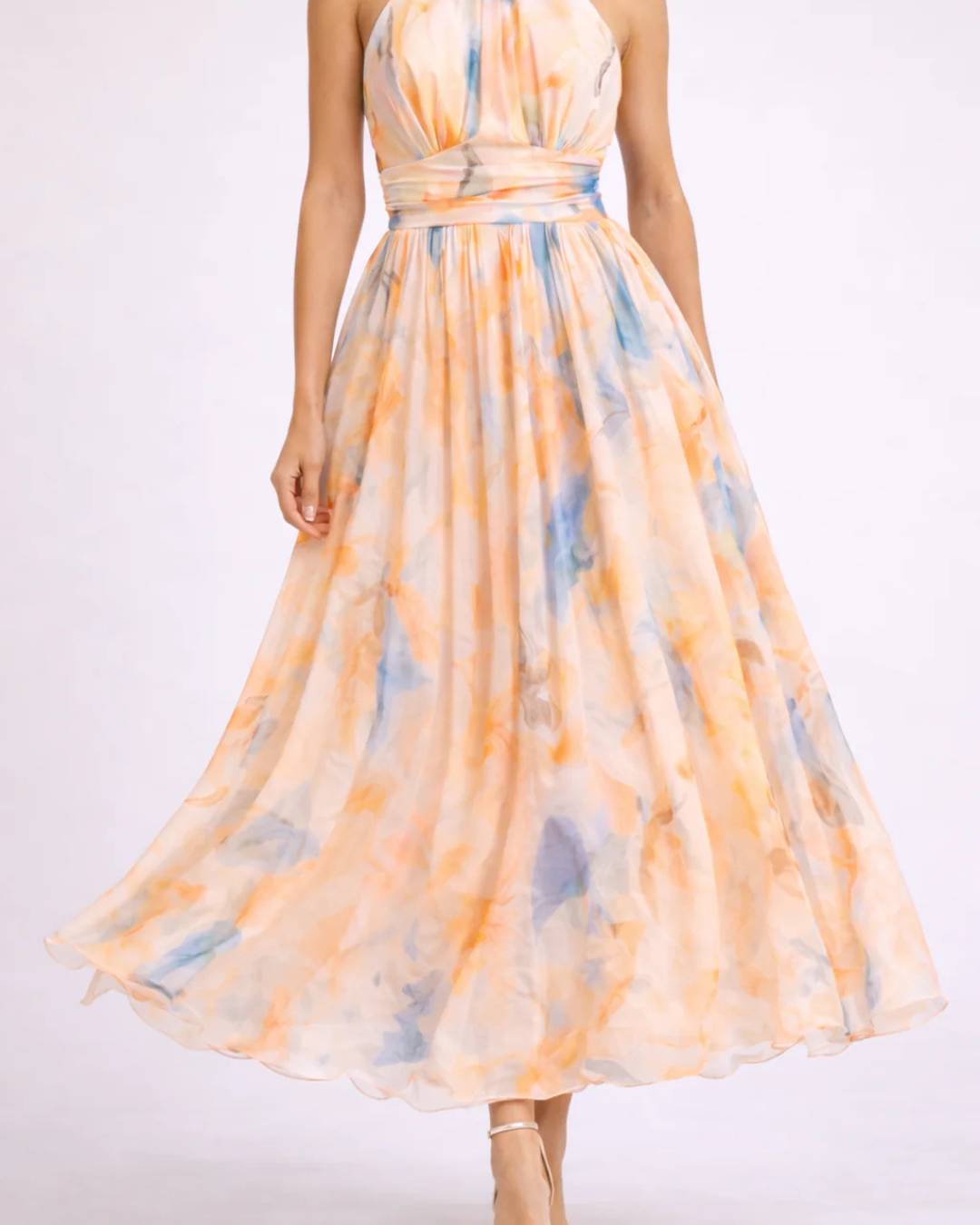 VESTIDO ALINA |  VESTIDO LARGO CON CUELLO HALTER