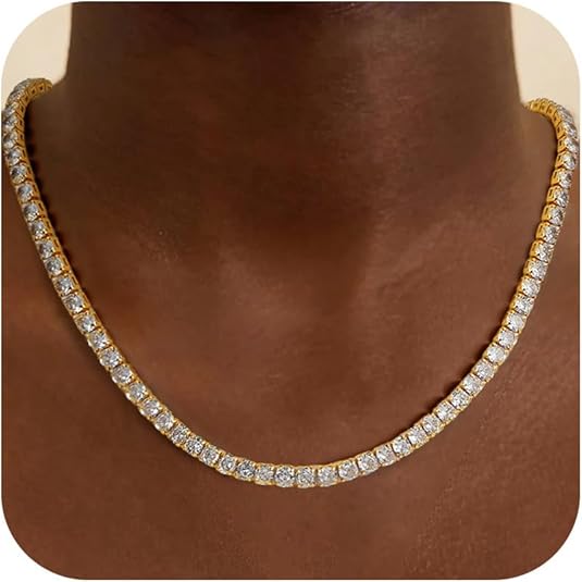 BARNA | Collar de Tenis Oro