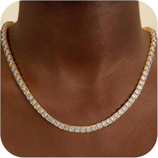 BARNA | Collar de Tenis Oro