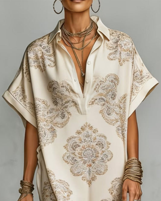 Ropa Reversa Impresa Camisa