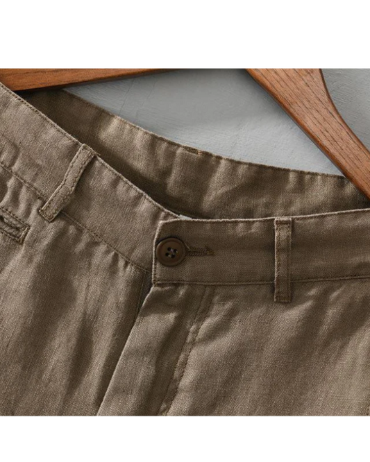 Pantalones cortos de lino Lisbo