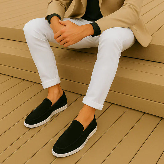 Mocasines casuales de ante