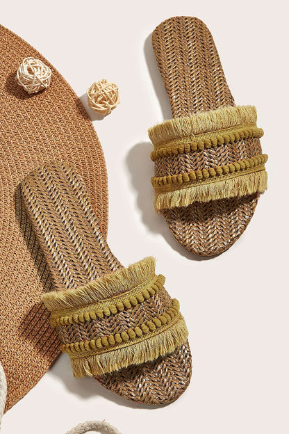 Zapatillas con Flecos
