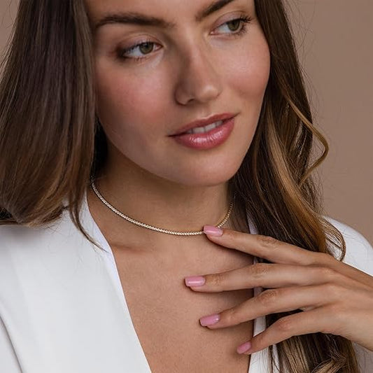 BARNA | Collar de Tenis Oro