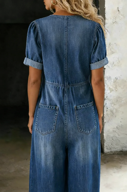 MONO COLETTE | CUELLO EN V Y MANGAS CORTAS