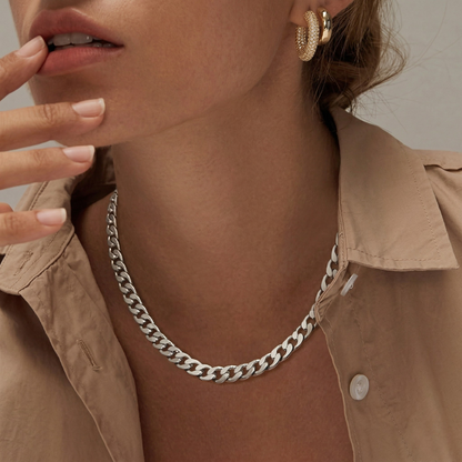 ESTRELLA | Collar Chunky de Eslabones Cubanos Oro