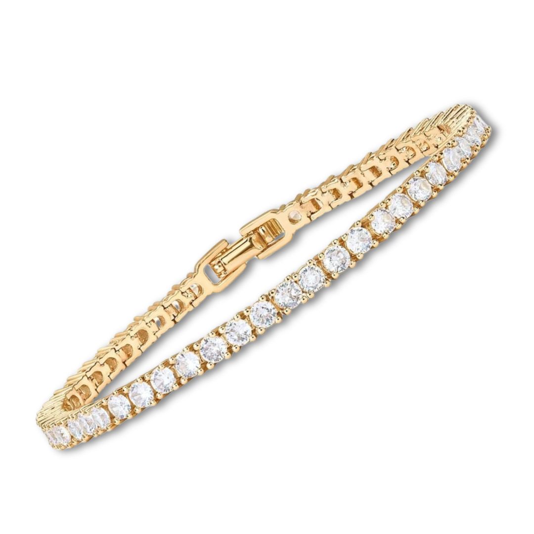 ELISA | Pulsera de tenis Oro