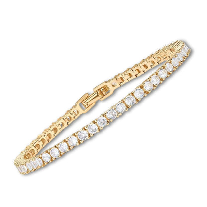 ELISA | Pulsera de tenis Oro