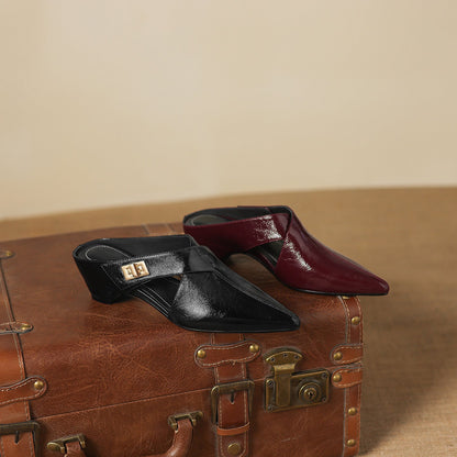 EYLA | Mules de Cuero Genuino