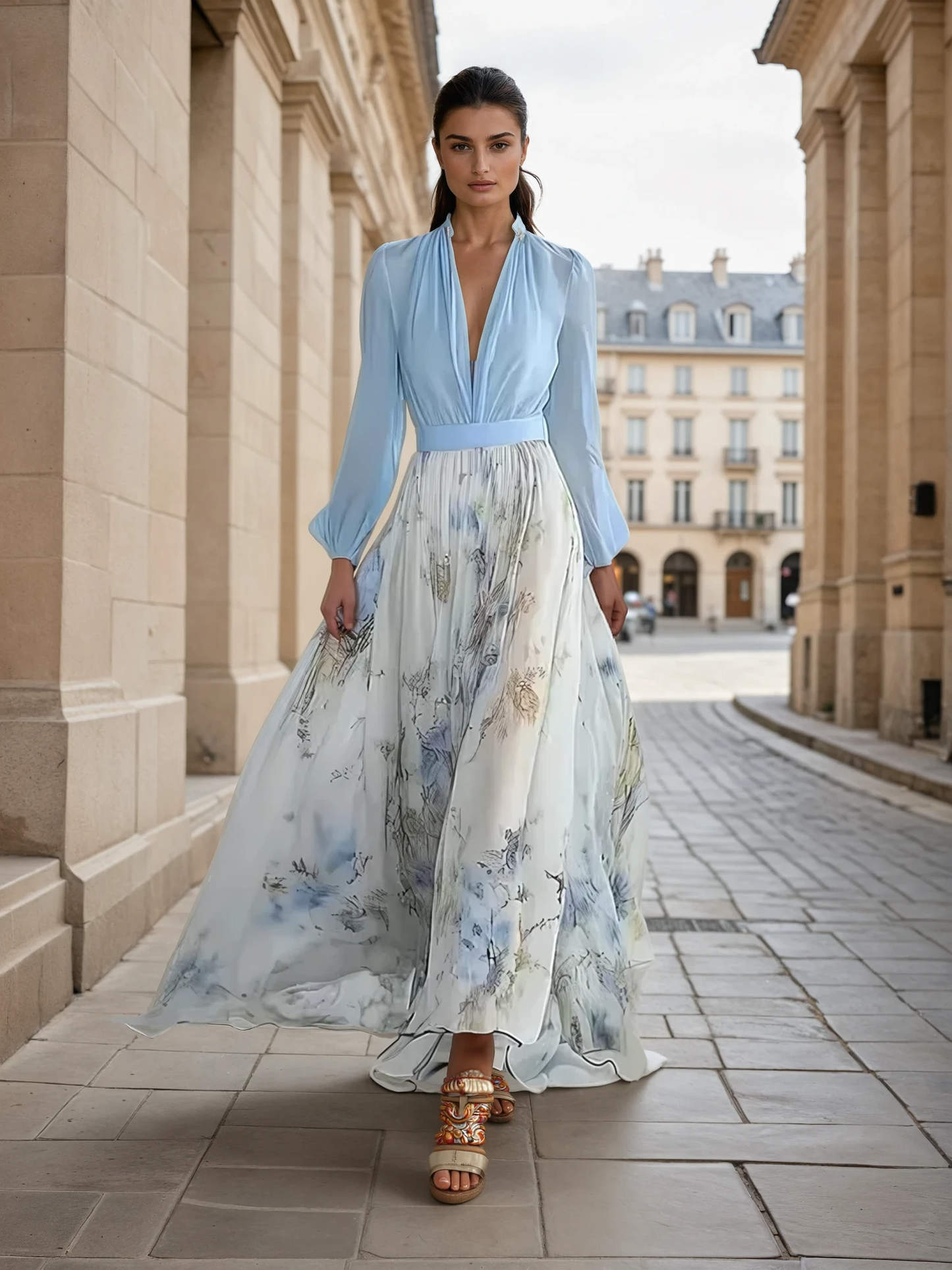 Peniel™ | Elegante Vestido Maxi Floral