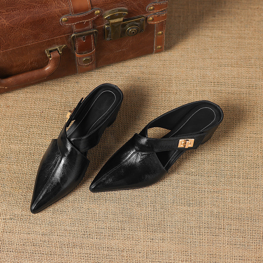 EYLA | Mules de Cuero Genuino