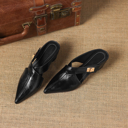 EYLA | Mules de Cuero Genuino