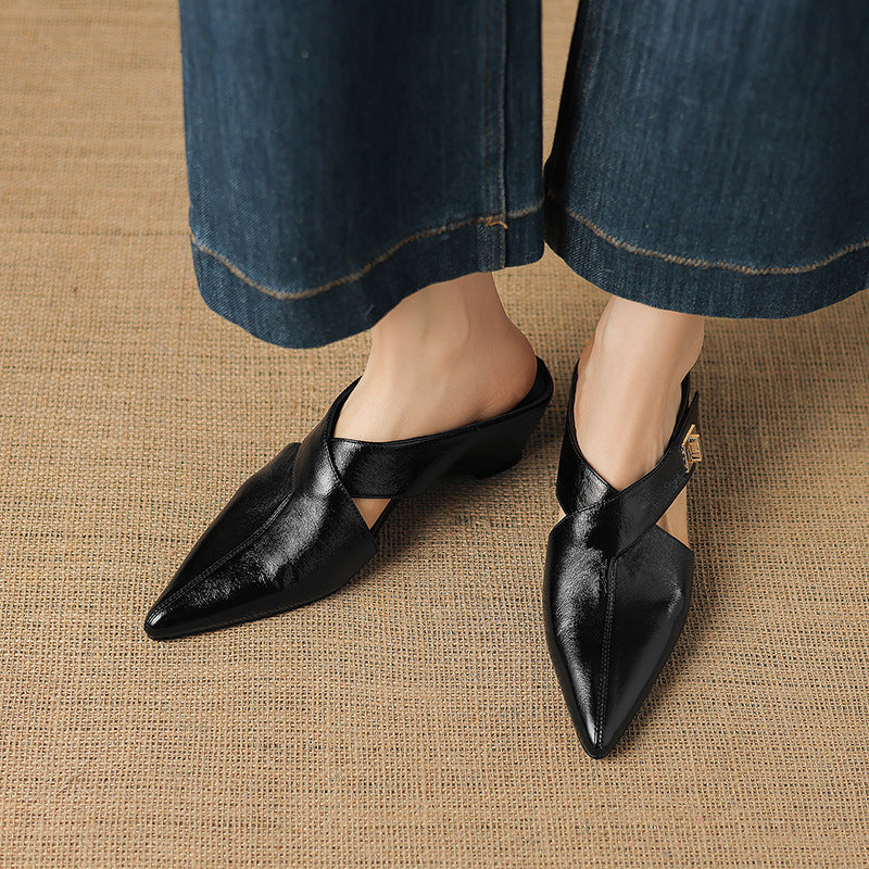 EYLA | Mules de Cuero Genuino