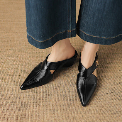 EYLA | Mules de Cuero Genuino