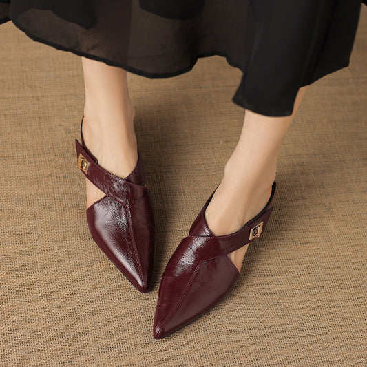 EYLA | Mules de Cuero Genuino