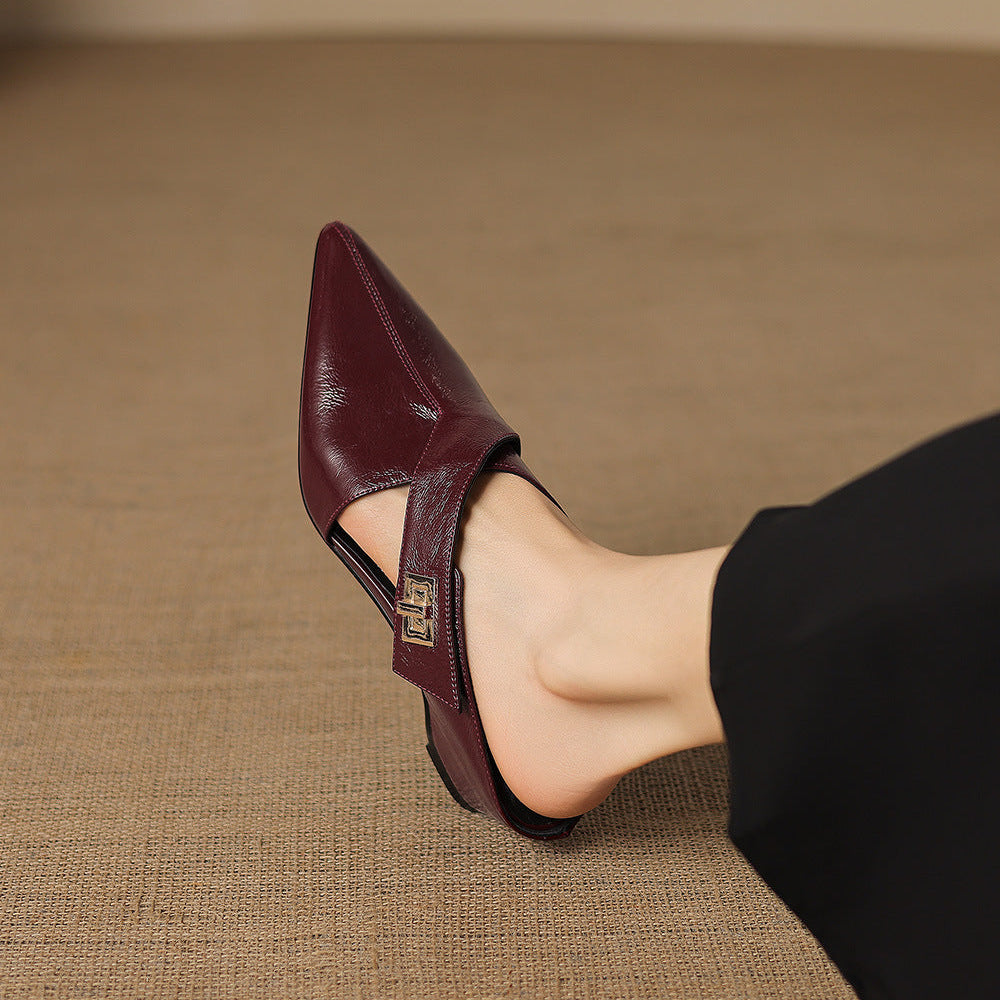 EYLA | Mules de Cuero Genuino
