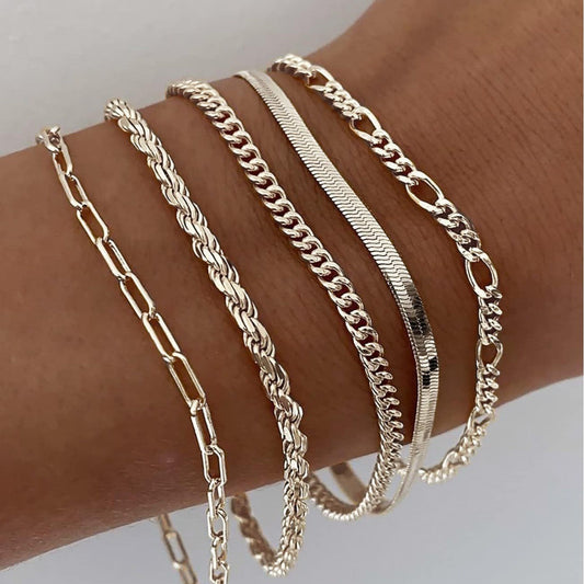 BONITA |Conjunto de Pulseras Oro