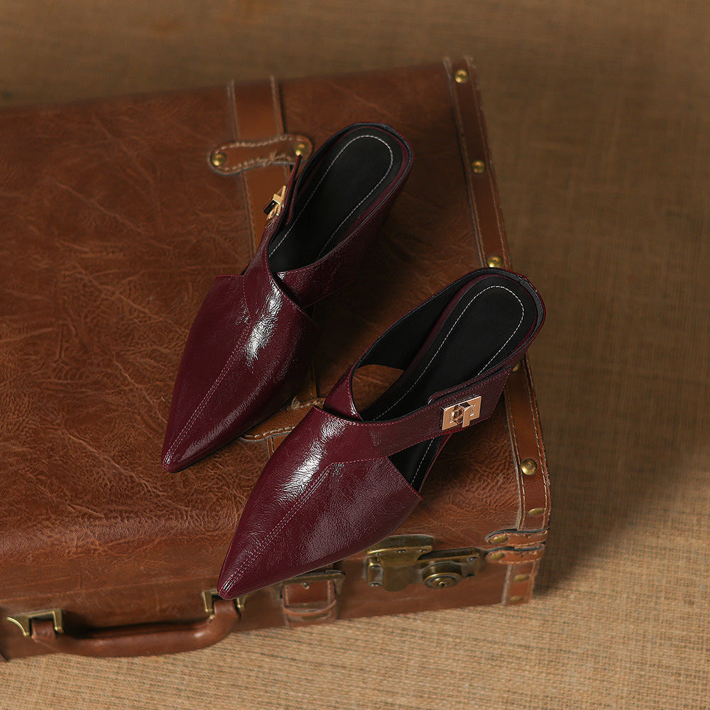 EYLA | Mules de Cuero Genuino