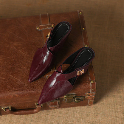 EYLA | Mules de Cuero Genuino