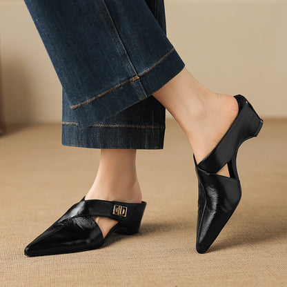 EYLA | Mules de Cuero Genuino