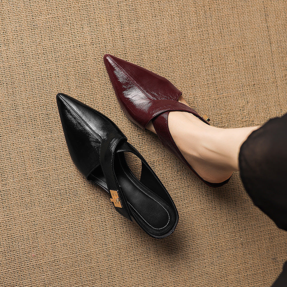 EYLA | Mules de Cuero Genuino