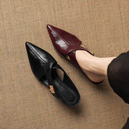 EYLA | Mules de Cuero Genuino