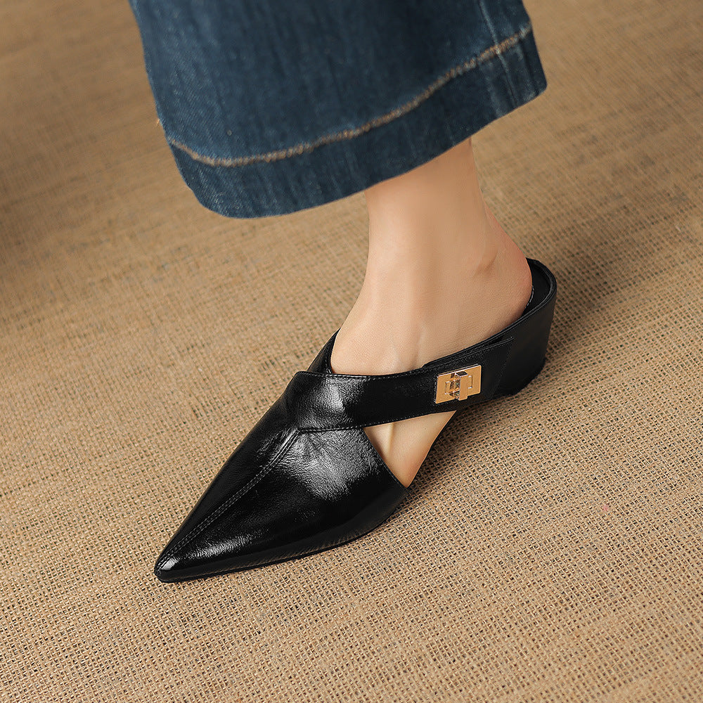 EYLA | Mules de Cuero Genuino
