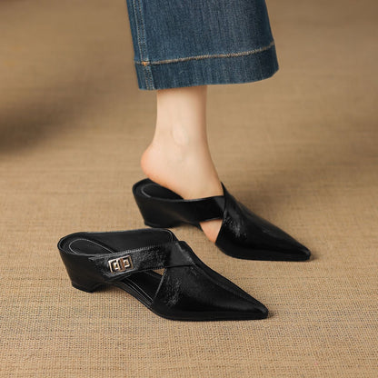 EYLA | Mules de Cuero Genuino