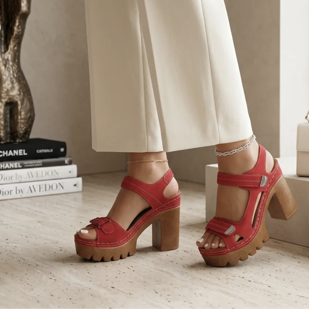 LAUREN | Sandalias de Plataforma de Una Correa para Mujer de Verano ☀️