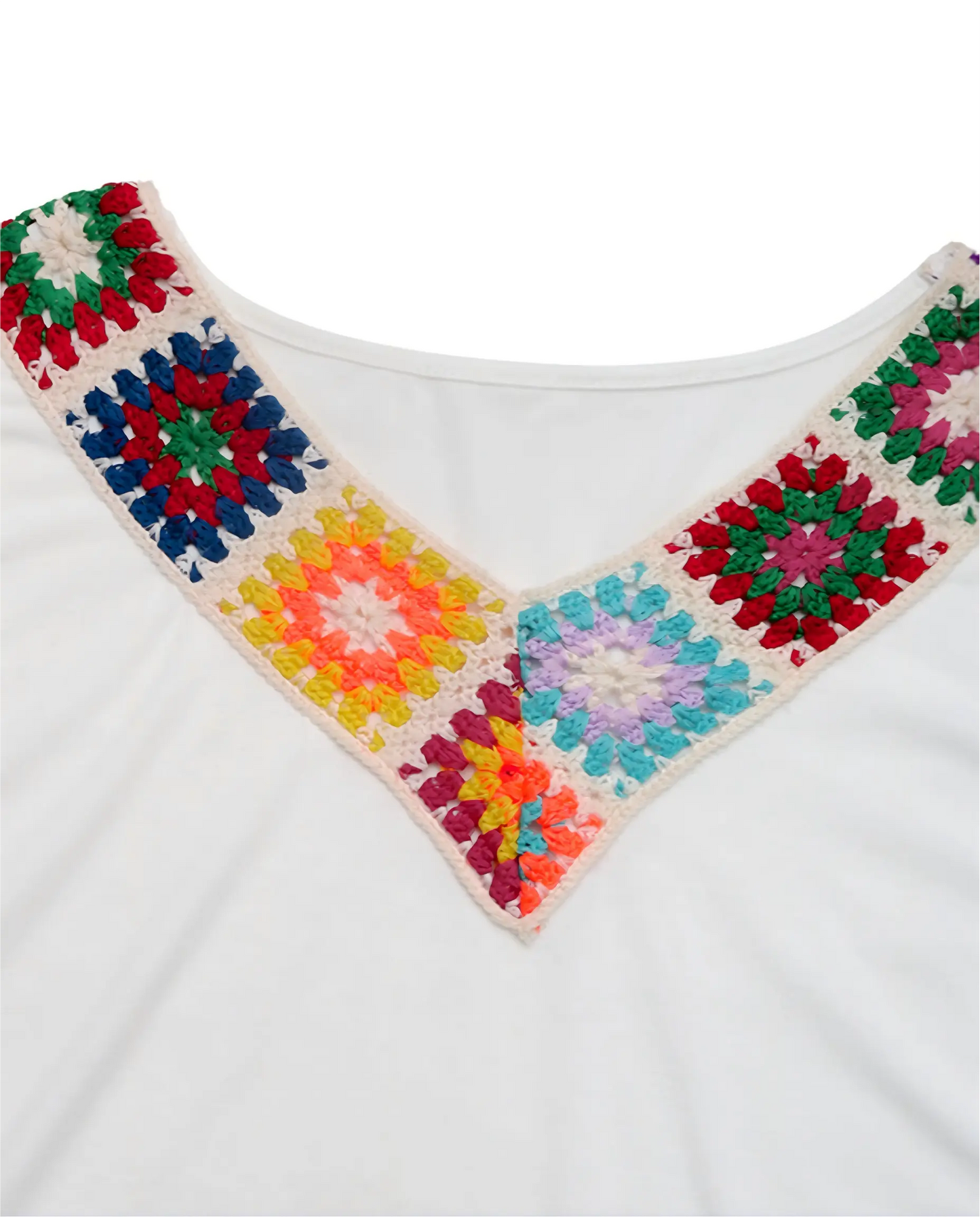 Camiseta de Manga Corta de Viscosa Blanca