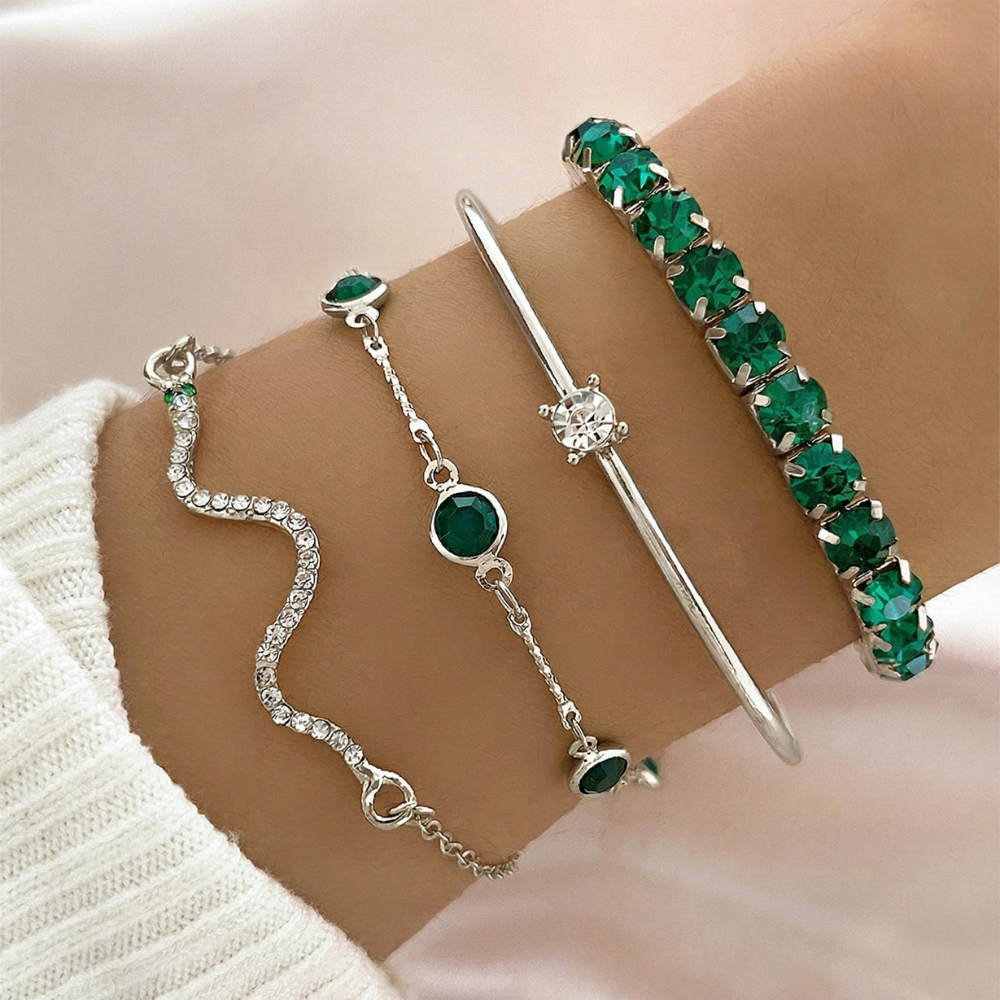 SORINA | Conjunto de Pulseras Oro