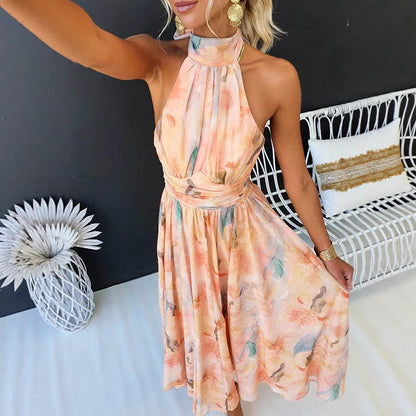 VESTIDO ALINA |  VESTIDO LARGO CON CUELLO HALTER