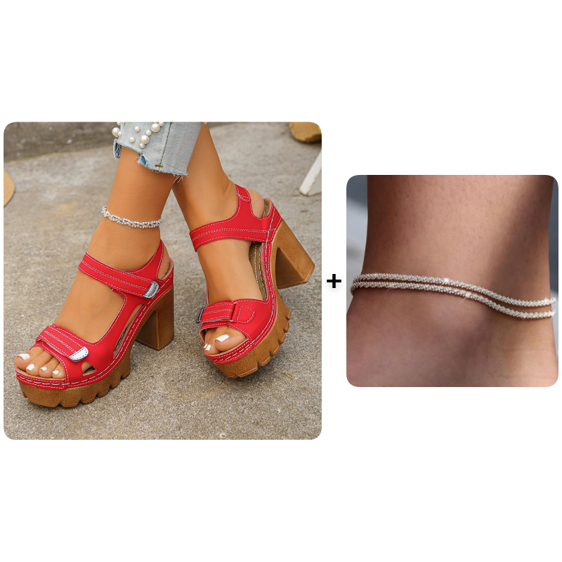 LAUREN | Sandalias de Plataforma de Una Correa para Mujer de Verano ☀️
