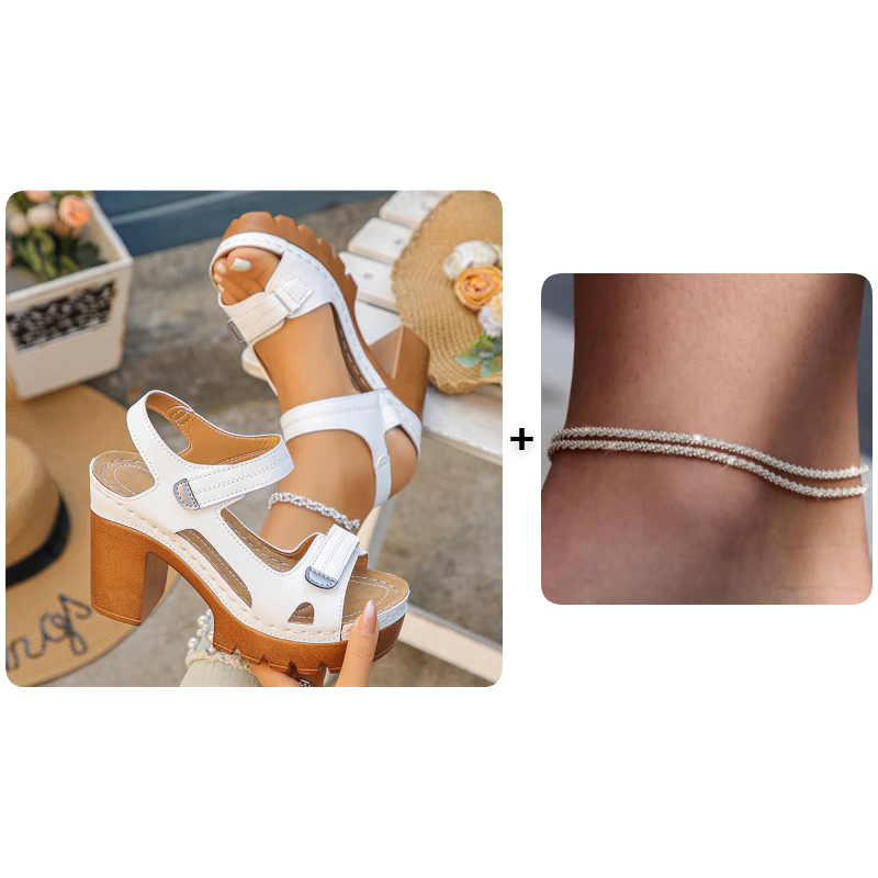 LAUREN | Sandalias de Plataforma de Una Correa para Mujer de Verano ☀️