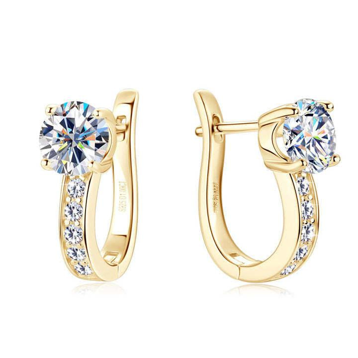 SENSIBILIS | Pendientes Huggie de Canal Oro