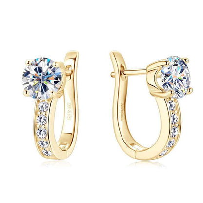 SENSIBILIS | Pendientes Huggie de Canal Oro