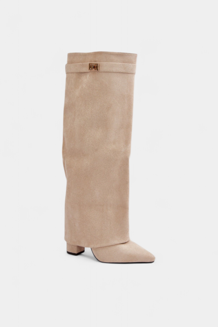 Raya Botas hasta la Rodilla con Tacón Bloque